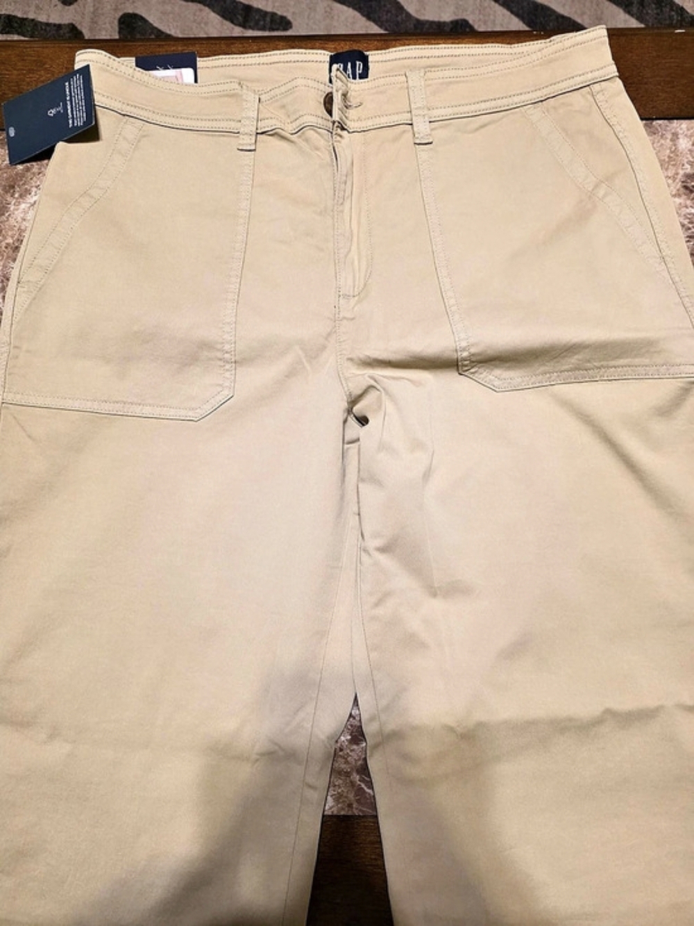 Gap Ankle Trouser Beige Size 12 NWT